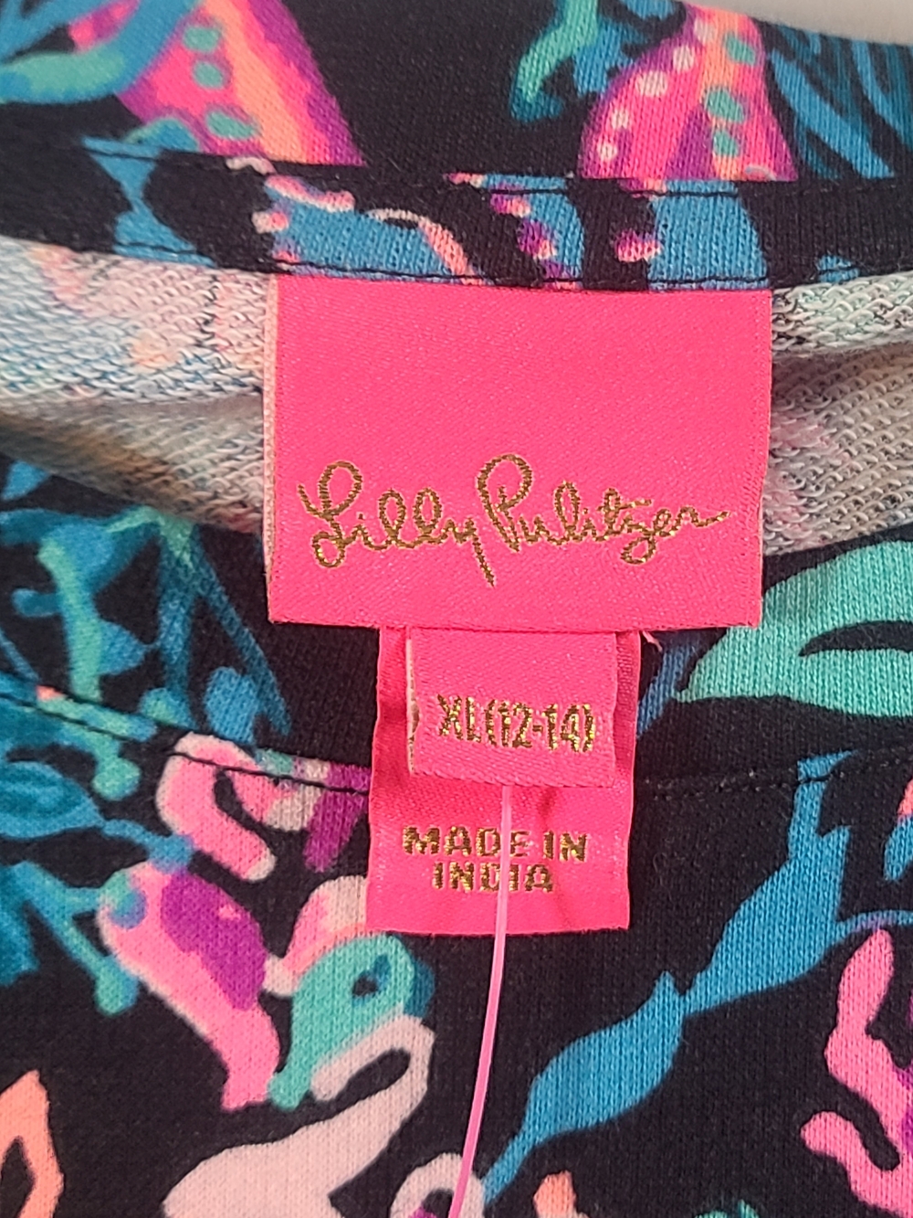 Lilly Pulitzer Girls Mini Jansen Dress Twilight Coral 12-14 XL NWT - Picture 4 of 11